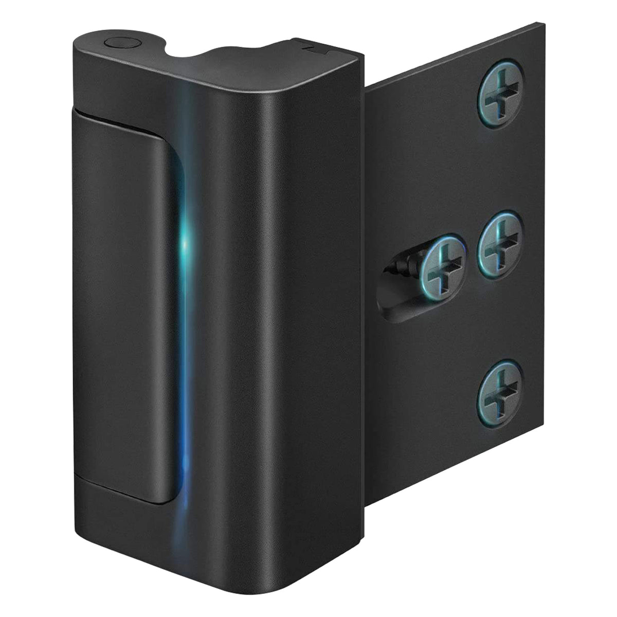 Yunnyp 2 Pack Door Reinforcement Lock for Kids Safety Withstand 800lbs Door Latch Lock, Add a Door Security Lock- Black Extra Door Lock with 8 Screws Prevents Unauthorized Entry