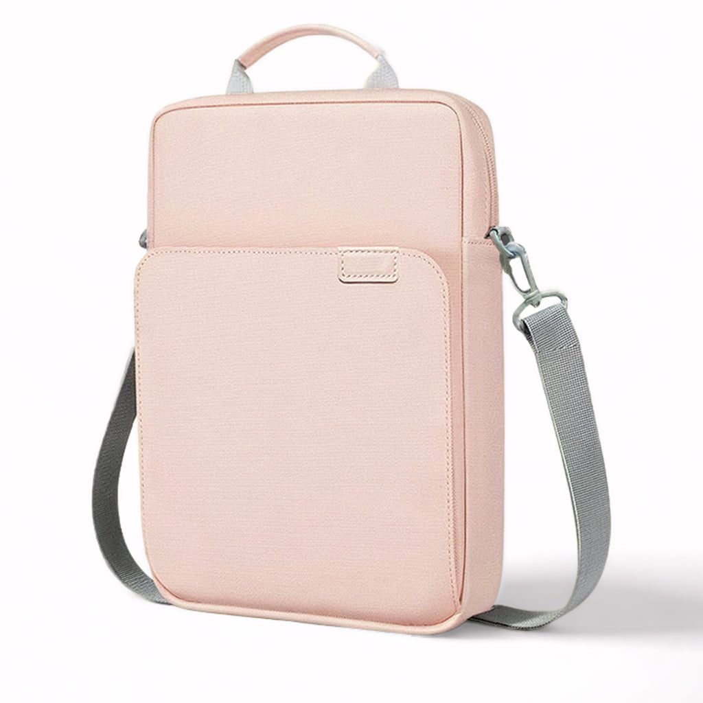 Petyoung 9-11" Tablet Sleeve Bag Case with Shoulder Strap for iPad 10.2 2021-2019, iPad 10th 2022, iPad Air 5/4 10.9, iPad Pro 11 2022-2018, Galaxy Tab S9/S8/A8/A7 2023, Pink