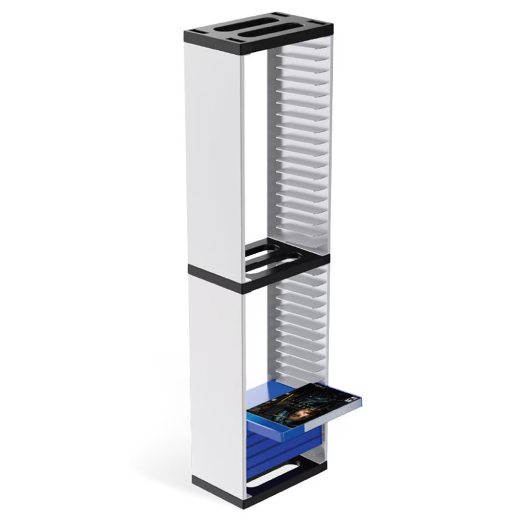 Yolispa Video Game Storage Stand Tower for PS5/ PS4/ PS3/ Xbox Series S & X/Xbox one Game, Universal Game Disc Holder Vertical Stand Organizer Tower, Hold 36pcs Video Game Discs