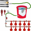 Yunnyp Complete Set Pipeline Automatic Chicken Waterer System,1/2" PVC Pipe Accessories DIY Kit with 2 Hose,chicken water cup,chicken waters,poultry waterer,Duck water feeder for Chicken Duck Goose