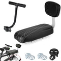 Yunnyp Bike Rear Seat Kit for Adults, Safety Carrier Bicycle Seat, Including Cushion and Backrest, Armrest Handrail, Footrests, Bell, Rear Bicycle Seat