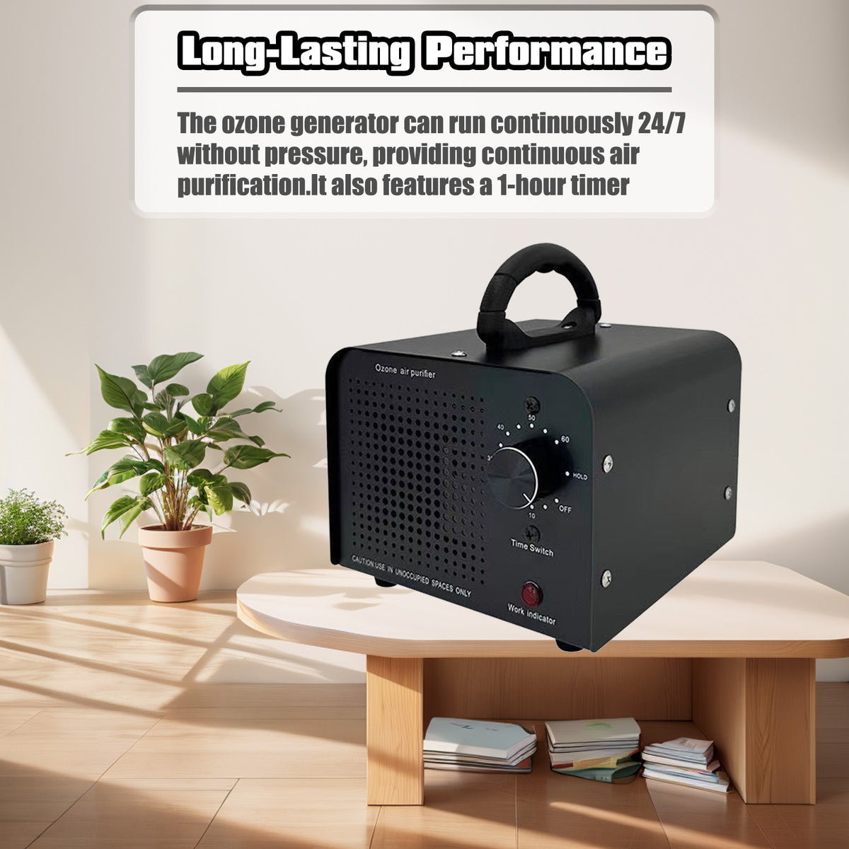 Petyoung Portable Ozone Generator 60000mg/h, for Removes Odors,Air Purifier for Home & Car,Smoke,Offices,Pets