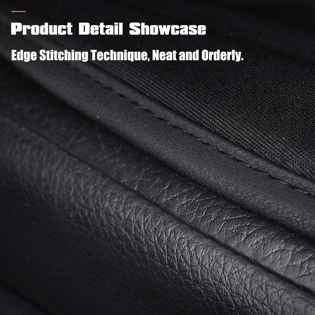 HQinX Heated Car Seat Cushion,Adjustable Temperature, PU Leather,with Thermostat and Overheat Protection,for Cars Trucks Vans SUV - Black