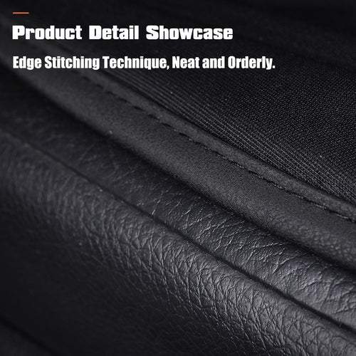 HQinX Heated Car Seat Cushion,Adjustable Temperature, PU Leather,with Thermostat and Overheat Protection,for Cars Trucks Vans SUV - Black