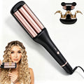 Petyoung 4 in 1 Hair Crimper & Waver,Adjustable 0.75"-1.25" Barrel,Fast Heat Ceramic Tourmaline Curling Iron,320-410°F for Beach/Mermaid/Deep Waves