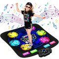 Petyoung LED Dance Mat for Kids, Bluetooth Electronic Dance Pad with 5 Game Modes, Non-Slip Rhythm Step Playmat, Gifts for Boys Girls Age 3-12
