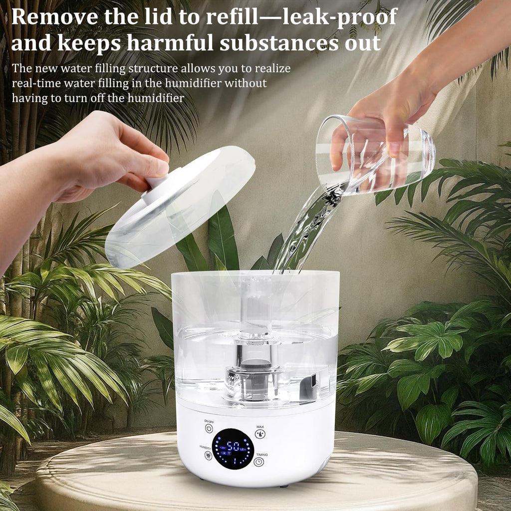 Petyoung Reptile Humidifier, 4L Reptile Fogger with Humidity Control Sensor, Timer & 3 Adjustable M