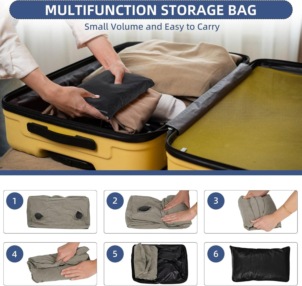 Yunnyp Leg Elevation Pillow, Inflatable Portable Wedge Pillow, Improve Blood Circulation and Reduce Swelling, Use During Recovery from Surgery and Injury, Rest with Elevated Feet, Pregnant Women