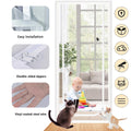 Yunnyp Reinforced Cat Screen Door, 32”X82” Cat Resistant Scratch Proof Mesh Screen Door with Zipper for Living Room,Kitchen,Bedroom, Living Room,Patio Door