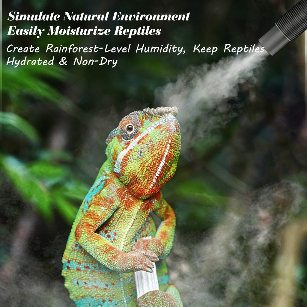 Petyoung Reptile Humidifier, 4L Reptile Fogger with Humidity Control Sensor, Timer & 3 Adjustable M