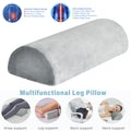 Yunnyp Knee Pillow,Memory Foam Leg Support Elevator Pillow,Half Moon Bolster Pillow,High Density Foam& Ergonomic Design Bolster Pillow for Feet, Legs, Knees, Waist, Back, Neck