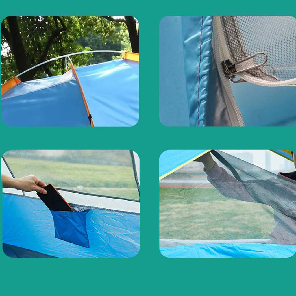 Yolispa 2-3 Person Instant Pop Up Lightweight Camping Tent, Outdoor Easy Set Up Automatic Family Travel Tent,Portable Backpacking Ultralight Waterproof Windproof Anti-UV Sun Shelter Tent