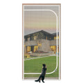 Yunnyp Reinforced Cat Screen Door, 33”X82” Cat Resistant Scratch Proof Mesh Screen Door with Zipper for Living Room,Kitchen,Bedroom, Living Room,Patio Door