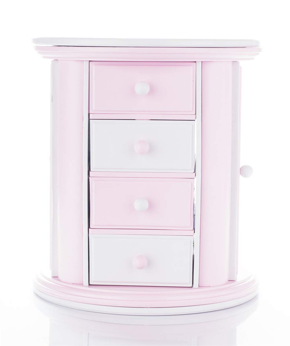 Yunnyp Girls Musical Jewelry Box,Cute Kids Necklace Storage Cas for Little Girl Toddler Children Jewelry Organizer Box Gift Child Music Jewelry Box