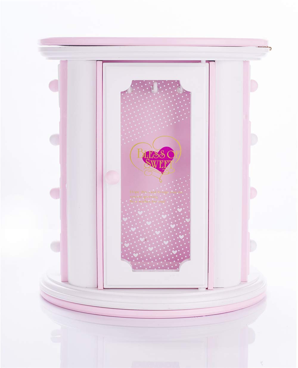 Yunnyp Girls Musical Jewelry Box,Cute Kids Necklace Storage Cas for Little Girl Toddler Children Jewelry Organizer Box Gift Child Music Jewelry Box