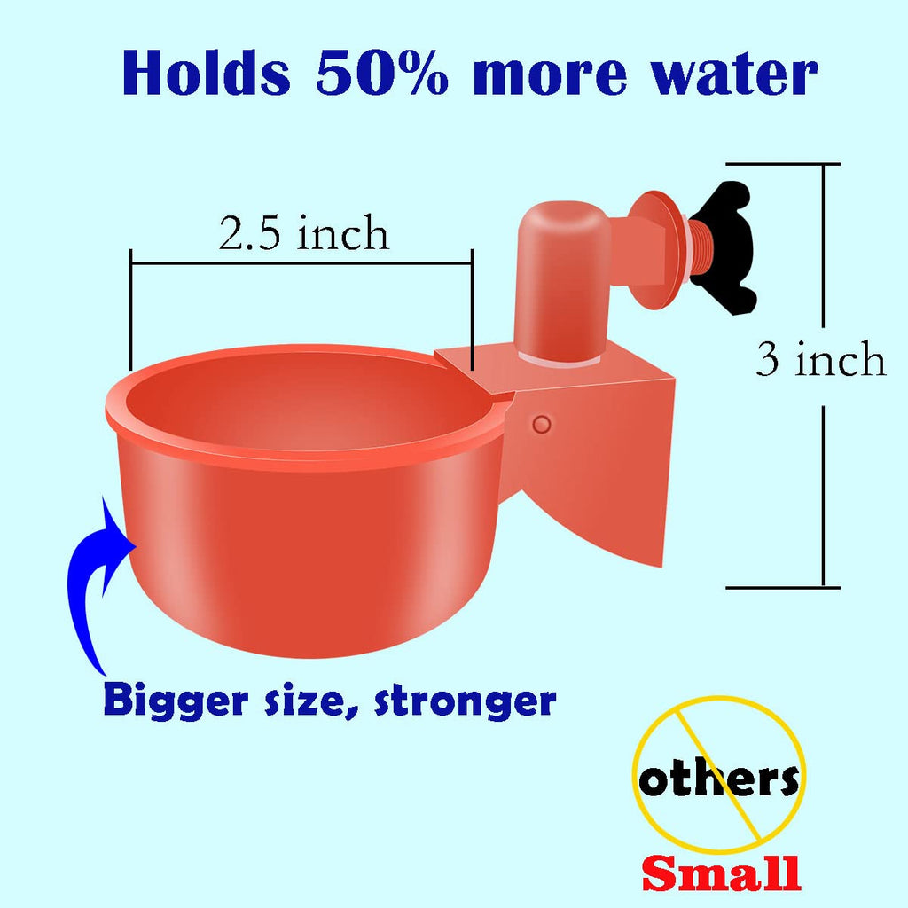 Yunnyp Complete Set Pipeline Automatic Chicken Waterer System(58 Accessories Included)Chicken Water Cups, Chicken Waters,Poultry Waterer,Chicken Watering System,with PVC Pipeline,Float Valve and Hose