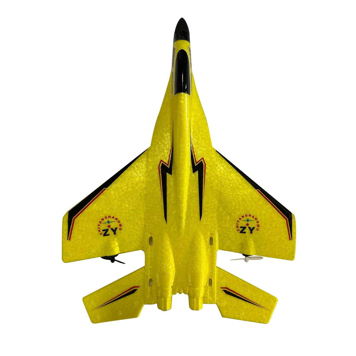 Yolispa RC Plane for Kids, 2.4Ghz Remote Control Airplane Toy with Colorful LED Lights, Foam RC Plane Ready to Fly Toy for Kids Adult Beginner, Yellow