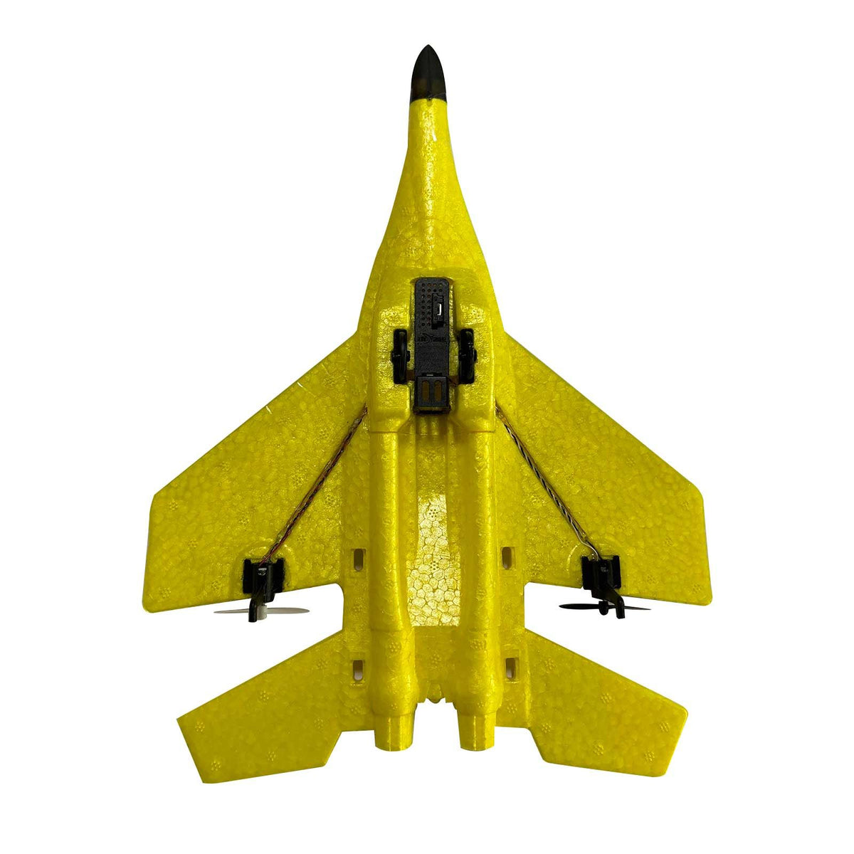 Yolispa RC Plane for Kids, 2.4Ghz Remote Control Airplane Toy with Colorful LED Lights, Foam RC Plane Ready to Fly Toy for Kids Adult Beginner, Yellow