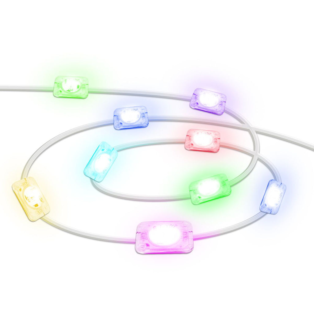 Yolispa 200ft Permanent Outdoor Lights RGBIC Smart Eave Lights, IP67 Waterproof App/Remote Control LED String for Patio Holiday Party, IC Control and Scene Modes for Halloween Christmas Decor