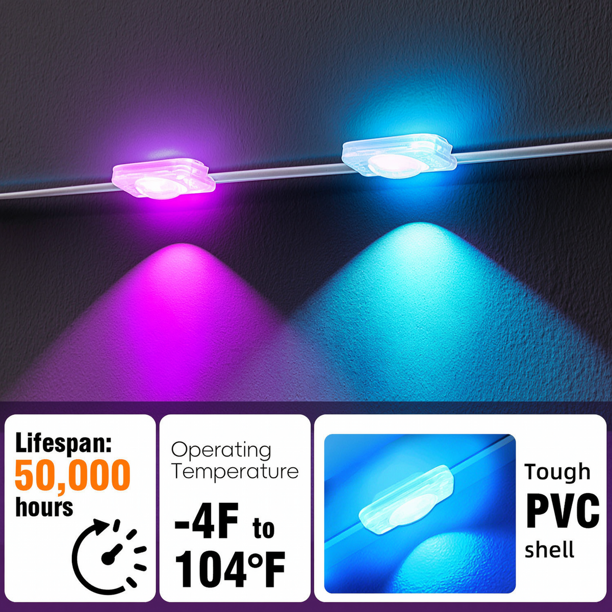 Yolispa 200ft Permanent Outdoor Lights RGBIC Smart Eave Lights, IP67 Waterproof App/Remote Control LED String for Patio Holiday Party, IC Control and Scene Modes for Halloween Christmas Decor