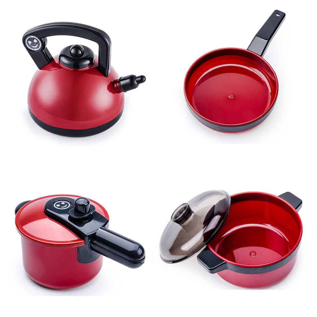 Yolispa 73 Pcs Kitchen Cutting Play Food Toys, Kitchen Pretend Toy Role Play Cutting Fruits Food Toy& Cookware Pot& Pan Set,Kitchenware and Cooking Utensil Educational Toys