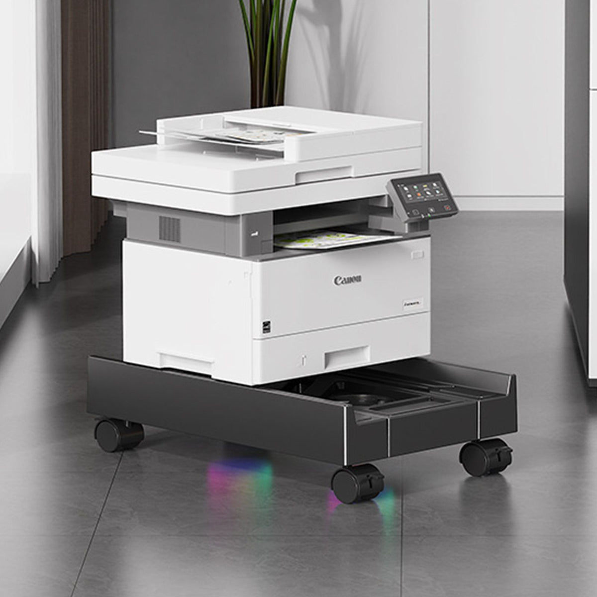 Yolispa Adjustable Computer Tower Stand with Cooling Fan, Mobile CPU Stand with 4 Rolling Casters, Under Desk CPU Holder PC Floor Cart PC Riser for Office,Gamers and Students