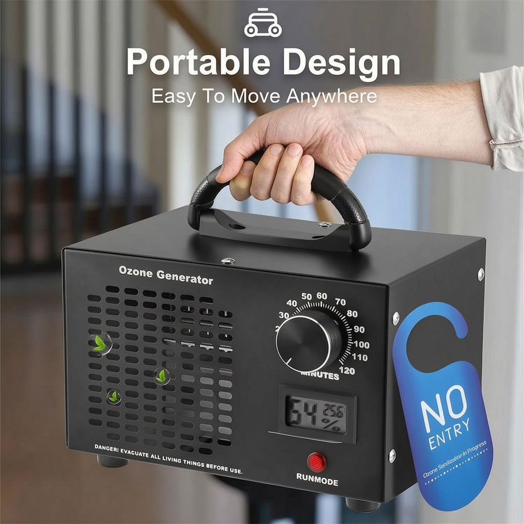 Yolispa Ozone Generator, 60,000mg/h Ozone Maker Commercial Odor Eliminator, Household Air Purifying Deodorizer for Smoke Pet Cooking Odor Removal for Car Garage Basement
