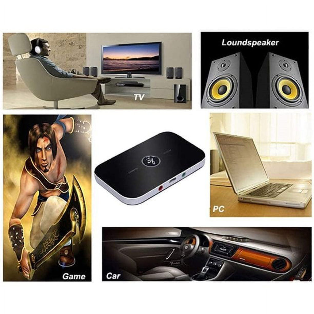 Yunnyp Bluetooth Transmitter Receiver - Bluetooth 5.0 Transmitter for TV, Wireless Audio Adapter for Home Stereo, Headphones, Speakers, Home Theater, TV, PC, Car